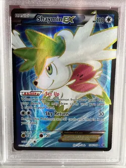 Pokemon Xy 2015 Roaring Skies Shaymin Ex Full Art Psa 9 Mint - Image 5
