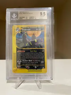 Pokemon Aquapolis Umbreon H29/H32 Holo Rare BGS 9.5 PSA 10 GEM Mint Pop 10 - Image 3