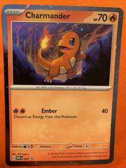Charmander Cosmos Holo Black Star Promo - SVP047 - Scarlet & Violet Pokemon 2023 - Image 1
