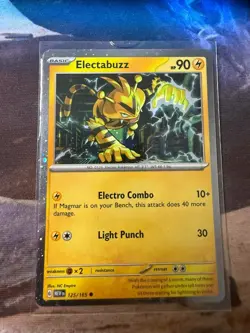 Pokemon TCG Electabuzz Pokemon Promos 125/165 Holo Promo Cosmos Holo Rare Promo - Image 1