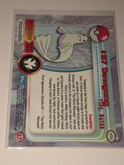 1999 Topps Pokemon ~ TV Animation Edition / Dewgong #87 - Condition: NM-MT 8 - Image 2