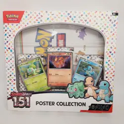 Pokemon TCG Scarlet & Violet 151 Poster Collection Box 3 Packs - New Sealed 820650853166 - Image 1