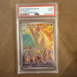 2025 POKEMON DRI EN-DESTINED RIVALS ILLUSTRATION RARE #189 RAPIDASH PSA 9 - Image 1