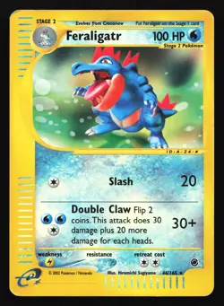 Pokemon Feraligatr 46/165 WotC Expedition Reverse Holo Rare HP - Image 1