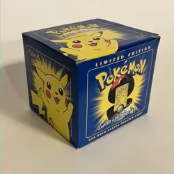 Pokemon Burger King 23k Gold Plated Trading Card PIKACHU Sealed In blue Box - Image 1