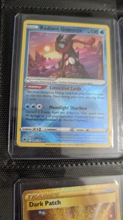 Pokemon TCG Holo Radiant Rare Greninja Card Astral Radiance 046/189 - Image 1