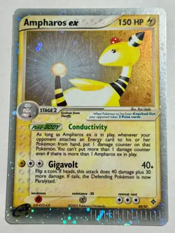 Ampharos ex 89/97 EX Dragon 2003 Pokemon Card + Flaaffy Mareep Evolution Line - Image 2