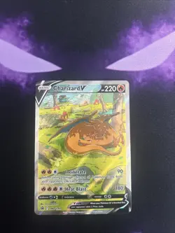 Pokemon TCG Charizard v SWSH260 Holo Rare Card Sword & Shield Promo - Image 1