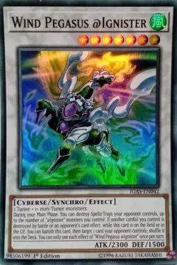 IGAS-EN042 WIND PEGASUS @IGNISTER SUPER RARE 1ST EDITION YuGiOh CARD - Image 1