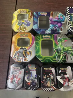 Pokemon TCG *EMPTY/NO CARDS* Tins - Lot Of 19 - Collectibles - Image 2