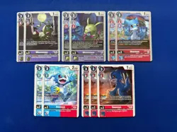 Digimon Card Game - Imperialdramon Wormmon Veemon Virus Purple Red Deck - Image 5