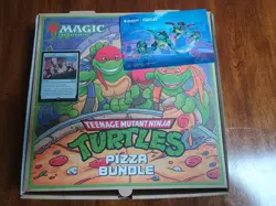 NYCC 2025 Magic The Gathering Unbreakable Formation TMNT Promo Card + Pizza Box - Image 3