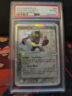 Pokemon 2004 Registeel EX Hidden Legends Card 99/101 Psa 6 - Image 1
