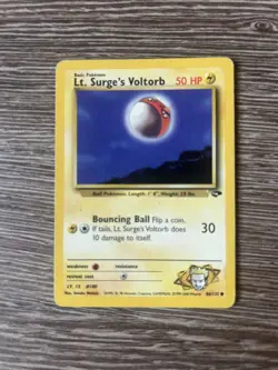 Lt. Surge’s Voltorb 86/132 Gym Challenge Set Pokemon Card WOTC - Image 1