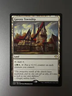 GAVONY TOWNSHIP - COMMANDER 2020 - NM - MTG Magic The Gathering Land - Image 1