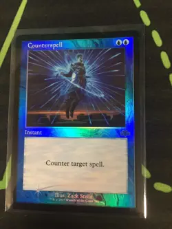 MTG Magic The Gathering Counterspell Foil Retro Frame Blue Commander - Image 1
