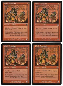 Skirk Prospector x4 4x 2002 Onslaught PLAYSET Red Common Creature MTG NM AZ1 - Image 1