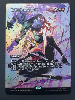 Magic the Gathering - Relentless Assault (Borderless FOIL) MAR 25 Spider-Man NM - Image 1