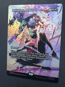 Magic the Gathering - Relentless Assault (Borderless FOIL) MAR 25 Spider-Man NM - Image 2