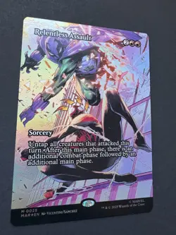 Magic the Gathering - Relentless Assault (Borderless FOIL) MAR 25 Spider-Man NM - Image 3