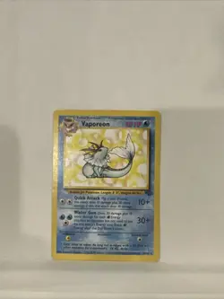 VAPOREON 1ST EDITION (Non-Holo Rare) - 28/64 WotC Pokemon TCG Jungle Set - Image 1