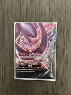 Mewtwo V Union - SWSH162 BOTTOM RIGHT Black Star Promo Pokemon - NM - Image 1