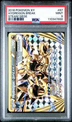 2016 POKEMON XY STEAM SIEGE #87 HYDREIGON BREAK PSA 9 - Image 1