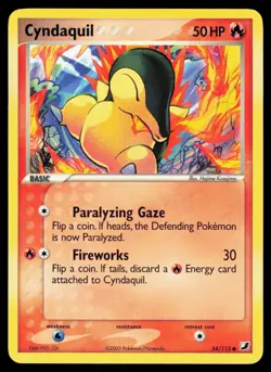 Cyndaquil 54/115 Common Pokemon Unseen Forces MP - Image 1