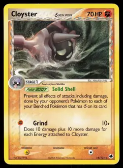 Cloyster 14/101 Rare Pokemon Dragon Frontiers MP - Image 1