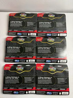 LOT OF 6 Pokemon Paldean Fates Tech Sticker Collection 3 Pack blister NEW SEALED - Image 5