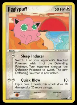 Jigglypuff 65/112 Common Pokemon FireRed & LeafGreen MP - Image 1