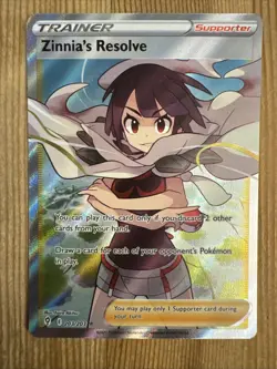 Zinnia's Resolve - 203/203 - Pokemon Evolving Skies Sword Shield Full Art NM - Image 1
