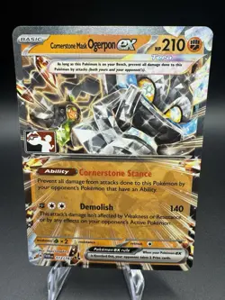 112/167 Cornerstone Mask Ogerpon ex Prize Pack Series 6 Stamped Play Pokemon TCG - Image 1