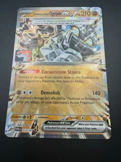 112/167 Cornerstone Mask Ogerpon ex Prize Pack Series 6 Stamped Play Pokemon TCG - Image 4