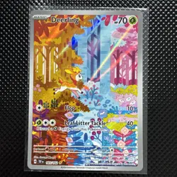 Pokemon TCG Deerling 165 Sawsbuck 166 Temporal Forces Illustration Rare S&V - Image 2