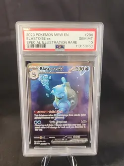 2023 POKEMON MEW EN-151 SPECIAL ILLUSTRATION RARE #200 BLASTOISE EX PSA 10 - Image 1