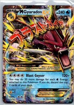 Pokemon TCG M Gyarados-EX 27/122 BREAKpoint Holo NM - Image 1
