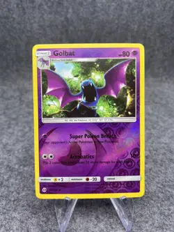 Pokemon TCG Golbat Sun & Moon Base Set 55/149 Reverse Holo Uncommon NM - Image 1