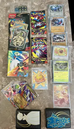 Pokemon Mega Evolution Lot- 3 Boosters, 100+ Mega Singles, Ex’s, IR & More! - Image 1