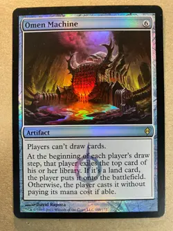 MTG 1x FOIL Omen Machine New Phyrexia Modern Magic the Gathering Card x1 NM - Image 1