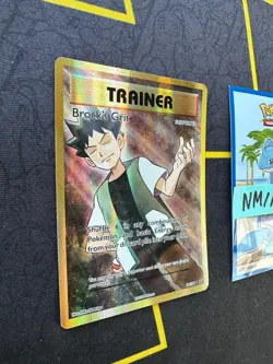 Pokemon Card Brock's Grit XY Evolutions Full Art 107/108 210 💎NM💎 - Image 3