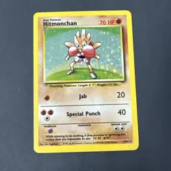 Hitmonchan 7/102 Holo 1999 WOTC Pokemon TCG Card Base Set - Image 4