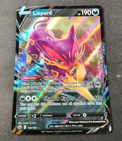 Pokemon Chilling Reign Liepard V Ultra Rare Card 104/198 NM - Image 1