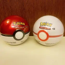 UNOPENED Pokemon Pokeball Tin with Packs Of Cards And Coin - Image 1