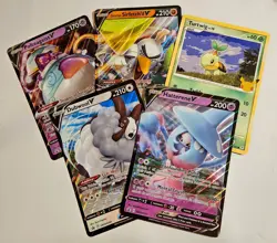 Lot of 5 Jumbo Oversized Pokemon Cards Galarian Sirfetch'd V 25th Anniversary - Image 1