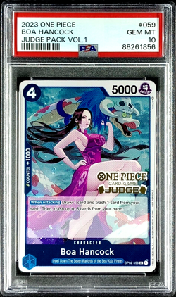 PSA 10 Boa Hancock OP02-059 Judge Pack Vol 1 Promo English One Piece Card - Image 1