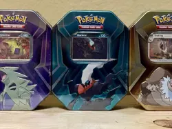 Pokemon TCG Sealed (Complete Collector Tin Set) 9 BOOSTER PACKS / 9 PROMO CARDS - Image 1