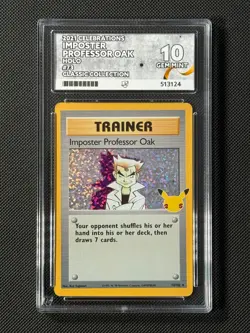 ACE 10 Imposter Professor Oak 73/102 Pokemon Card Celebrations GEM MINT - Image 1