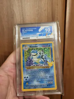 ACE 10 Blastoise 2/102 Celebrations Pokemon Card Classic Collection GEM MINT - Image 1