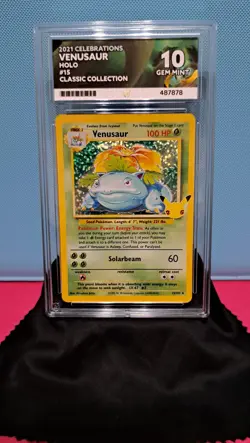 Pokemon TCG Venusaur Celebrations Card 15/102 ACE 10 Gem Mint: perfect 10 grades - Image 1